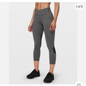 Lululemon swift grey and black leggings